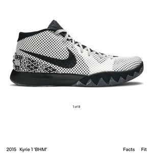 NIKE KYRIE 1 ‘BHM’ BASKETBALL SHOES MEN SIZE 9.5 FOOTWEAR
